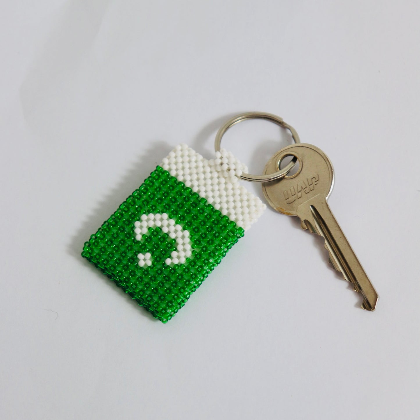 Pakistan flag hand made beads key chain