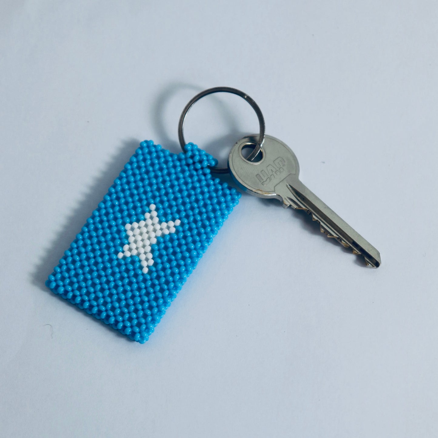 Somalia flag hand made beads key chain