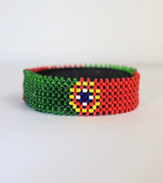 Portugal flag beads bracelet