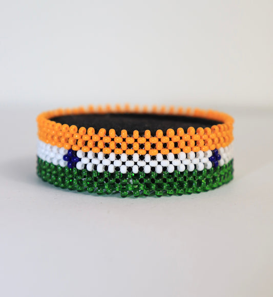 India flag beads bracelet hand made