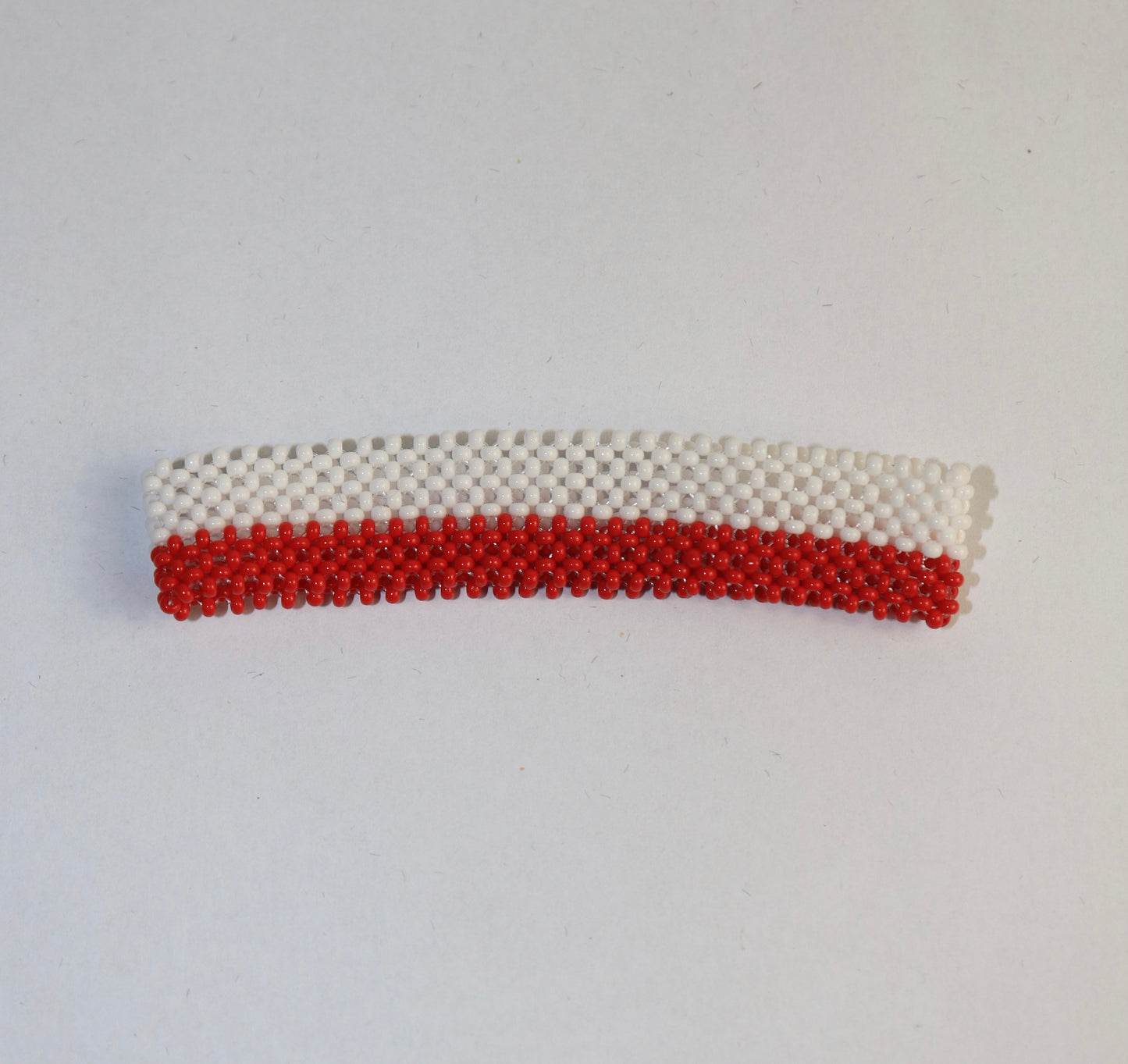 Poland flag beads bracelet