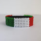 Italy flag beads bracelet