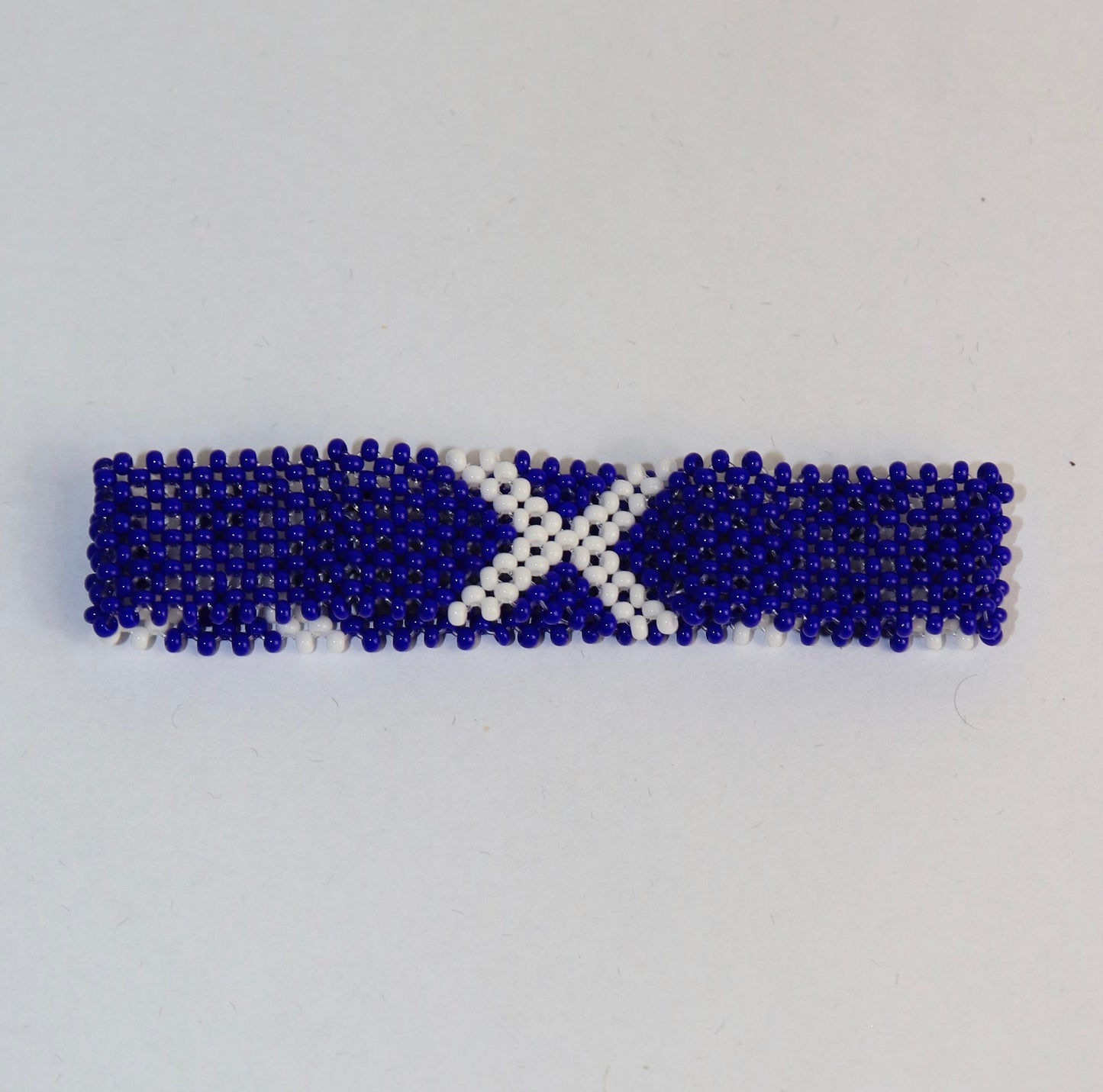 Scotland flag bead bracelet