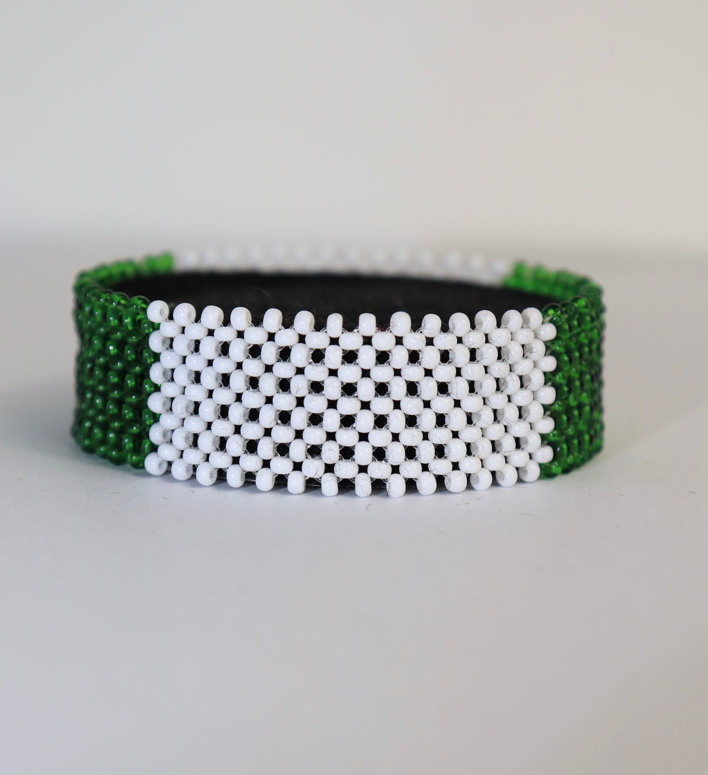 Nigeria flag beads bracelethand made