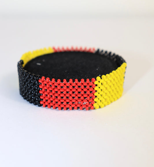 Belgium flag beads bracelet