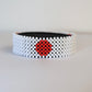 Japan flag hand made beads bracelet