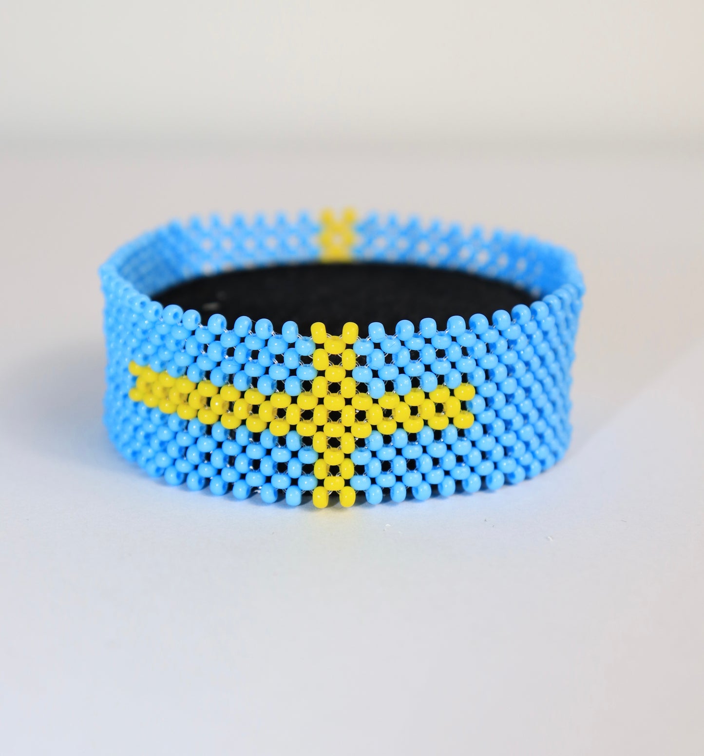 Sweden flag beads bracelet