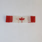 Canada flag beads bracet