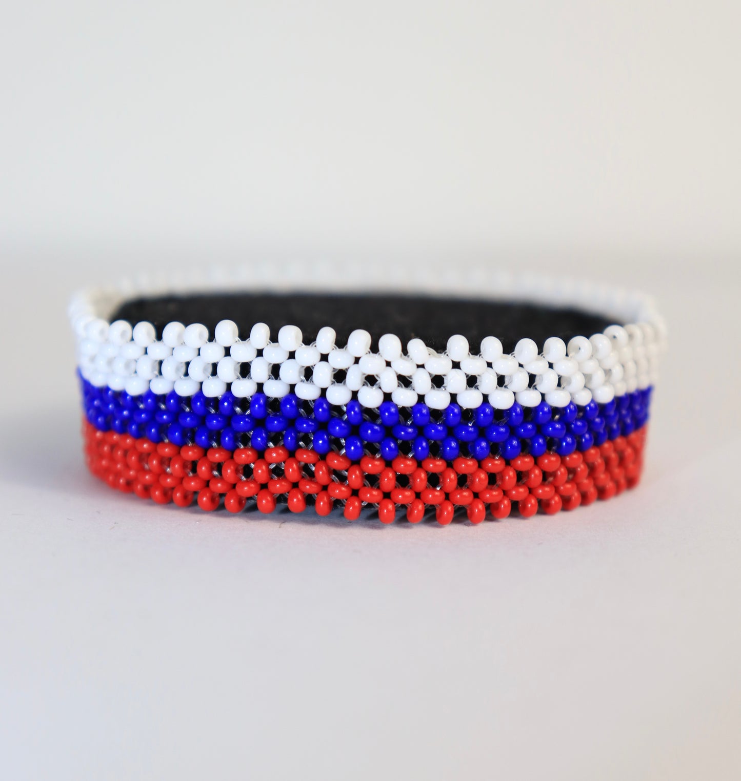 Russia flag beads bracelet hand made