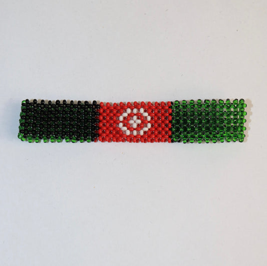 Afghanistan flag beads bracelet hand made