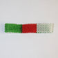 Italy flag beads bracelet