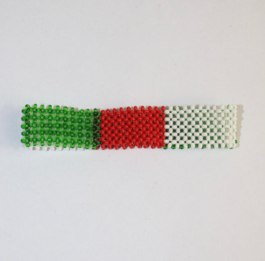 Italy flag beads bracelet