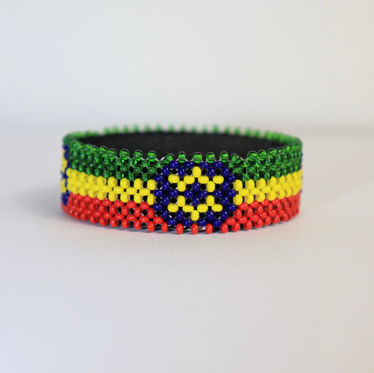 Ethiopia Flag brads bracelet