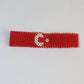 Türkiye flag beads bracelet