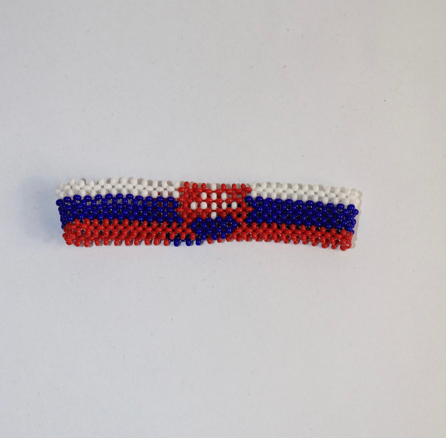 Slovakia flag beads bracelet