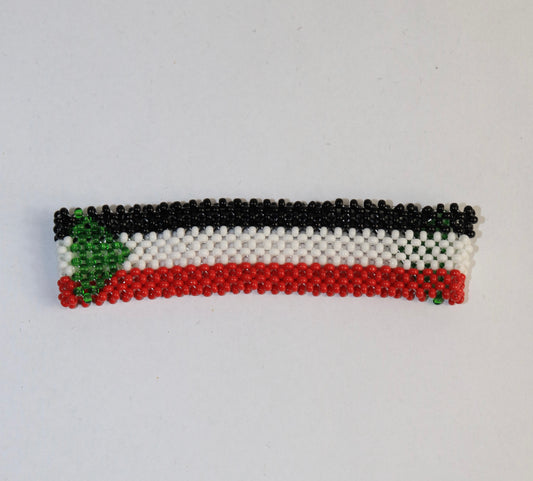 Sudan flag beads bracelet