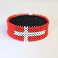 Norway flag beads bracelet