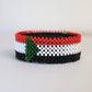 Sudan flag beads bracelet