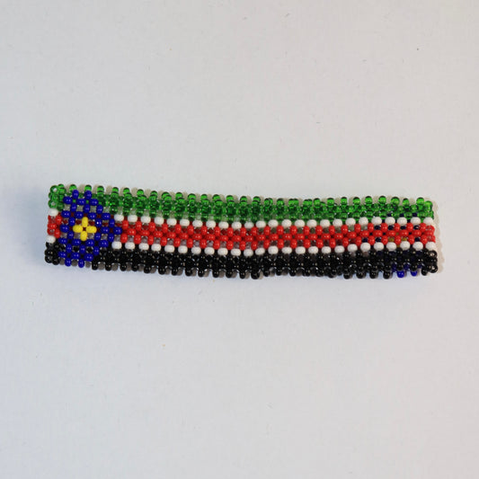 South Sudan flag beads bracelet