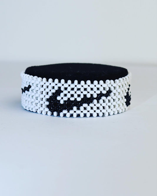 White nike logo bracelet