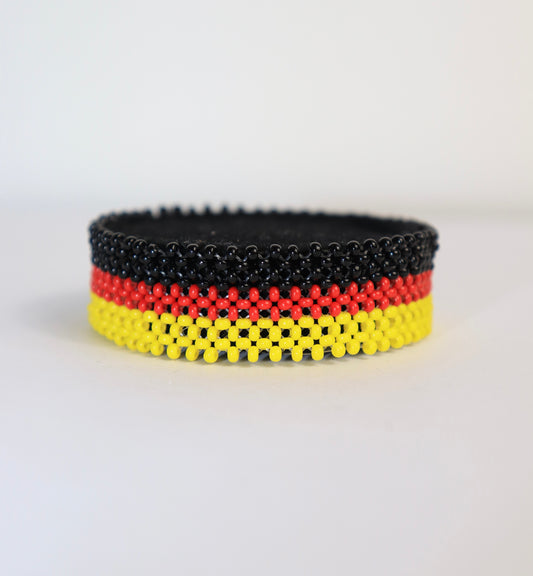 Germany flag beads bracelet handmade