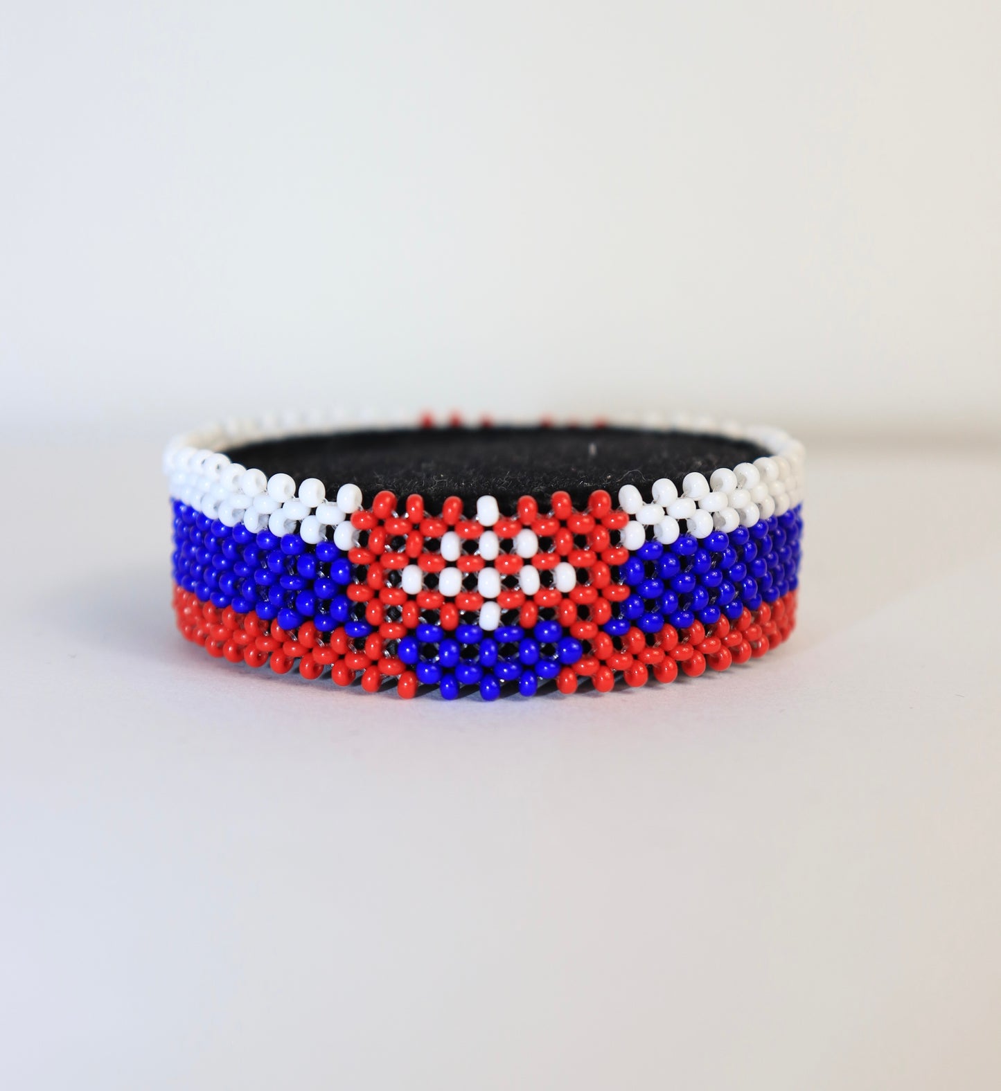 Slovakia flag beads bracelet