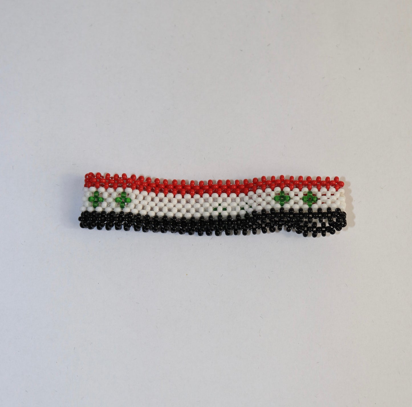 syria flag bracelet beads hand made