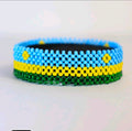 Rwanda flag bracelet