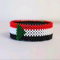Sudan flag bracelet