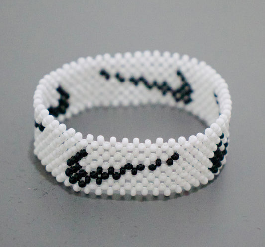 White nike logo bracelet