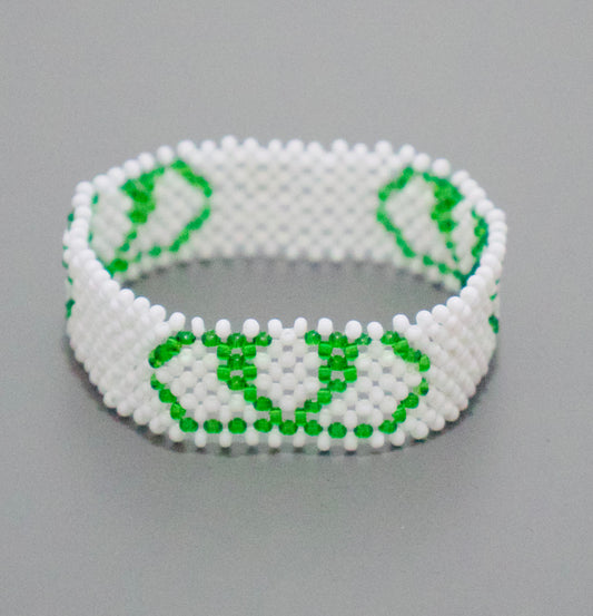 Valentino logo white bracelet